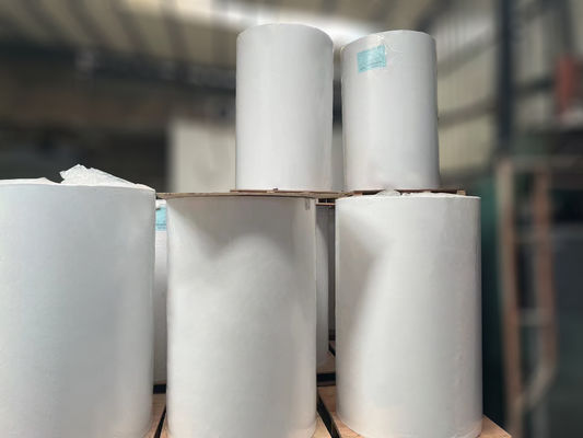 প্রাথমিক আঠালো ≥16N 80g লেপযুক্ত কাগজ সাদা গ্লাসিন কাগজে মুদ্রিত লেবেল উপাদান