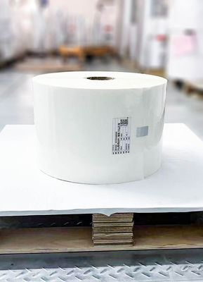 ভালো দাম স্ব-আঠালো স্টিকার কাগজ রোল 25 স্বচ্ছ পিইটি সরানো আঠালো 62 গ্লাসিন অনলাইন